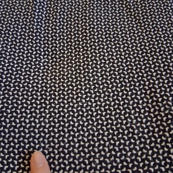 Frank & Oak Men's Size Large Black White Print Short Sleeve Button Down Shirt - Picture 12 of 12